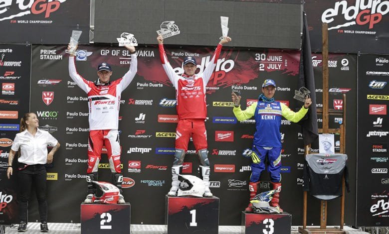 GP di Slovacchia Enduro GP: Fantic continua a dominare con Jed Etchells, Albin Norrbin e Kevin Cristino in testa alle rispettive classi 1 GP DI SLOVACCHIA ENDURO GP: CONTINUA LA MARCIA TRIONFALE DI FANTIC CON JED ETCHELLS ALBIN NORRBIN E KEVIN CRISTINO SEMPRE LEADER NELLE LORO CLASSI