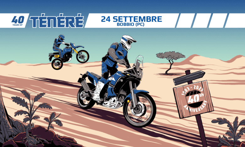 La Yamaha celebra il 40° anniversario della Ténéré 1 Yamaha festeggia il 40° anniversario della Ténéré