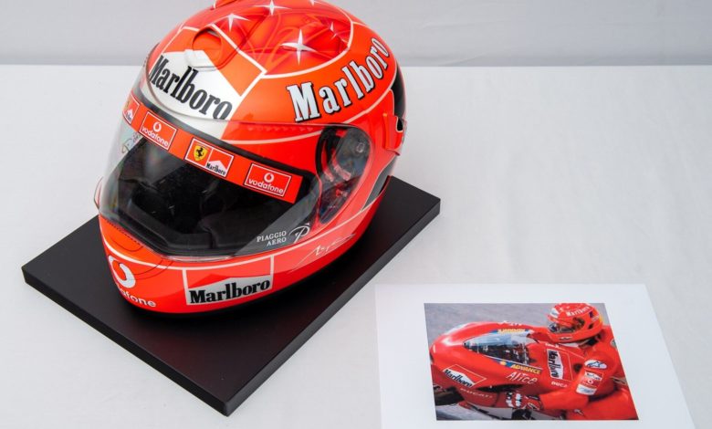 All’asta quattro caschi da moto di Michael Schumacher
