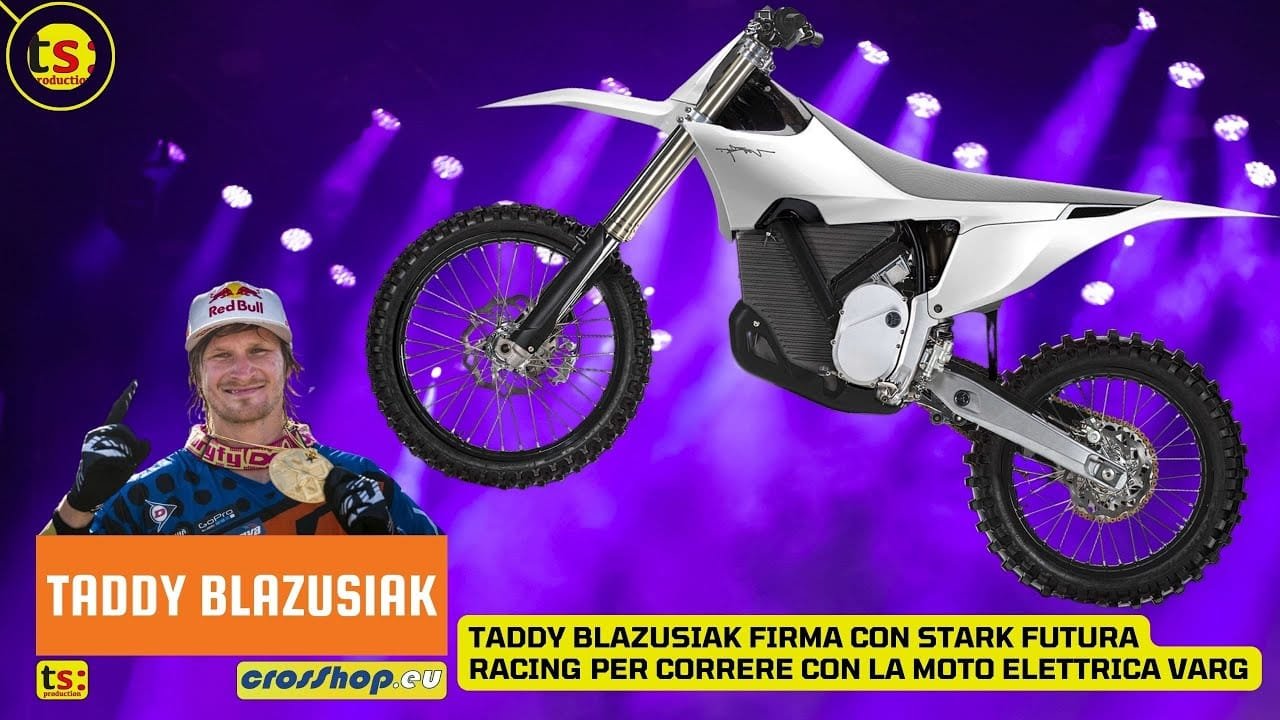 Taddy Blazusiak firma con Stark Future Racing per correre con la moto elettrica Varg 1
