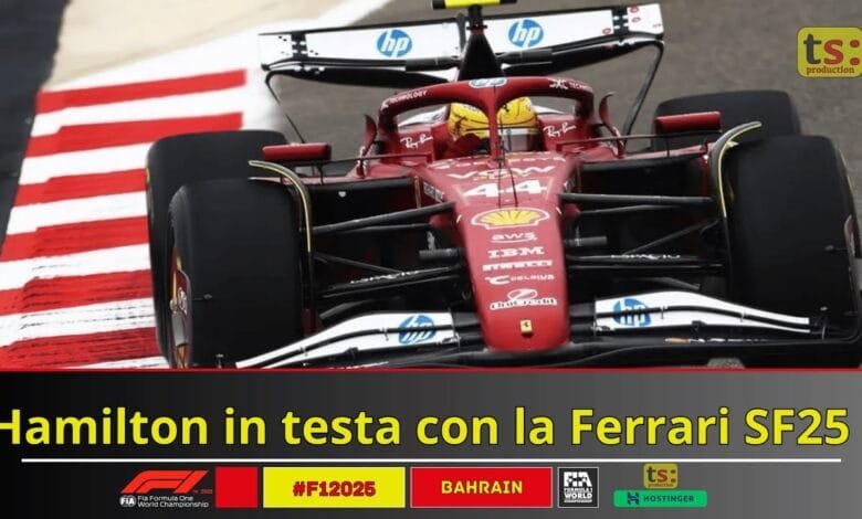 Hamilton al comando con la Ferrari SF25 nei test prestagionali 2025 1 1741922303 maxresdefault